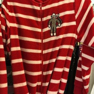 sock monkey onesie